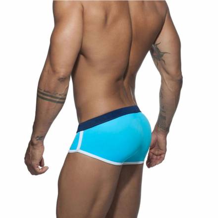 Голубые мужские плавки-брифы с контрастной отделкой Romeo Rossi