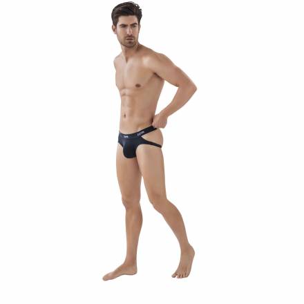 Черные мужские трусы-джоки Venture Jockstrap Clever Masculine Underwear