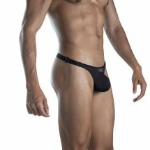 Черные сексуальные трусы-тонги Luxury Thong Clever Masculine Underwear