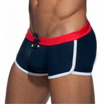 Темно-синие мужские плавки-хипсы с контрастной отделкой Romeo Rossi