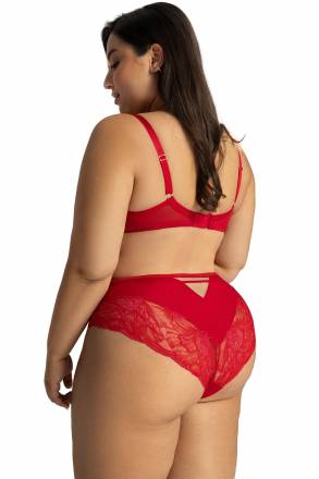 Красный бюстгальтер с шитыми чашками Grace AVA