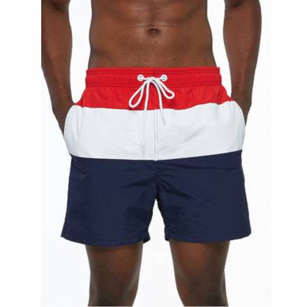 Трехцветные мужские шорты для пляжа Romeo Rossi