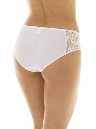 Трусы-слипы из микроволокна с кружевными вставками по бокам Lengy