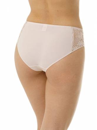 Трусы-слипы из микроволокна с кружевными вставками по бокам Lengy