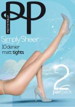 Классические матовые колготки Simply Sheer (2 шт. в упаковке) Pretty Polly
