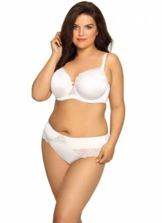 Бюстгальтер plus size с эффектной вышивкой на чашках AVA