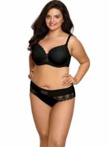 Бюстгальтер plus size с эффектной вышивкой на чашках AVA