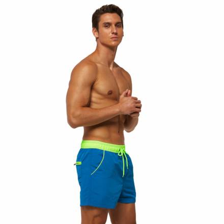 Бирюзовые пляжные мужские шорты Romeo Rossi