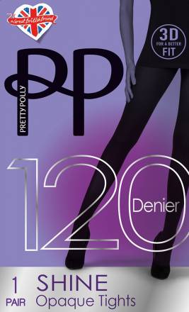 Теплые колготки с легким блеском Premium Opaques Pretty Polly
