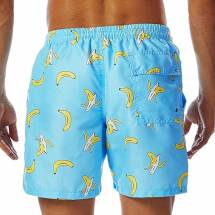 Голубые пляжные шорты с принтом в виде бананов Romeo Rossi