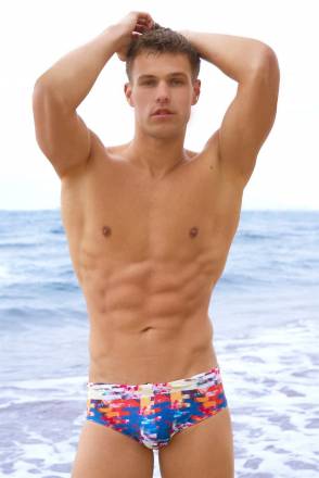 Мужские плавки с разноцветным принтом Dorenase Doreanse