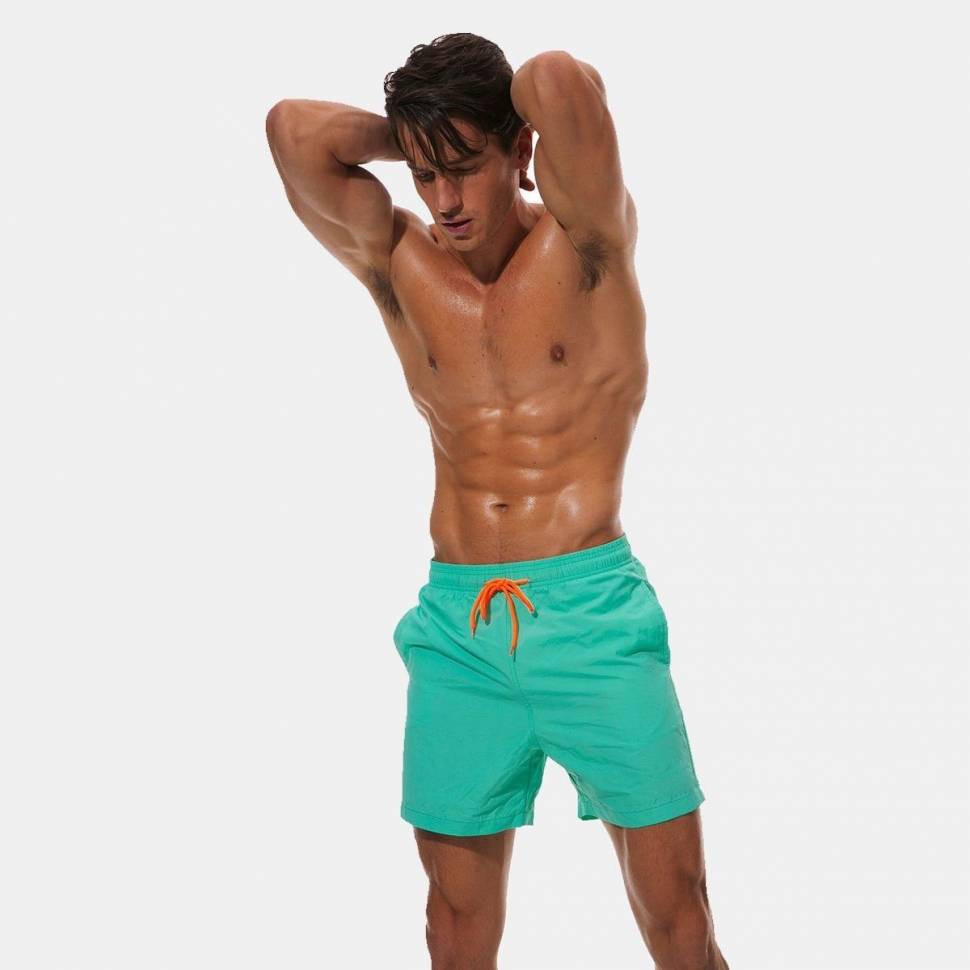 Мужские пляжные шорты цвета мяты Romeo Rossi