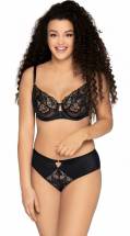 Стильный бюстгальтер на косточках plus size с кружевом AVA