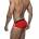 Красные мужские плавки-брифы с контрастной отделкой Romeo Rossi