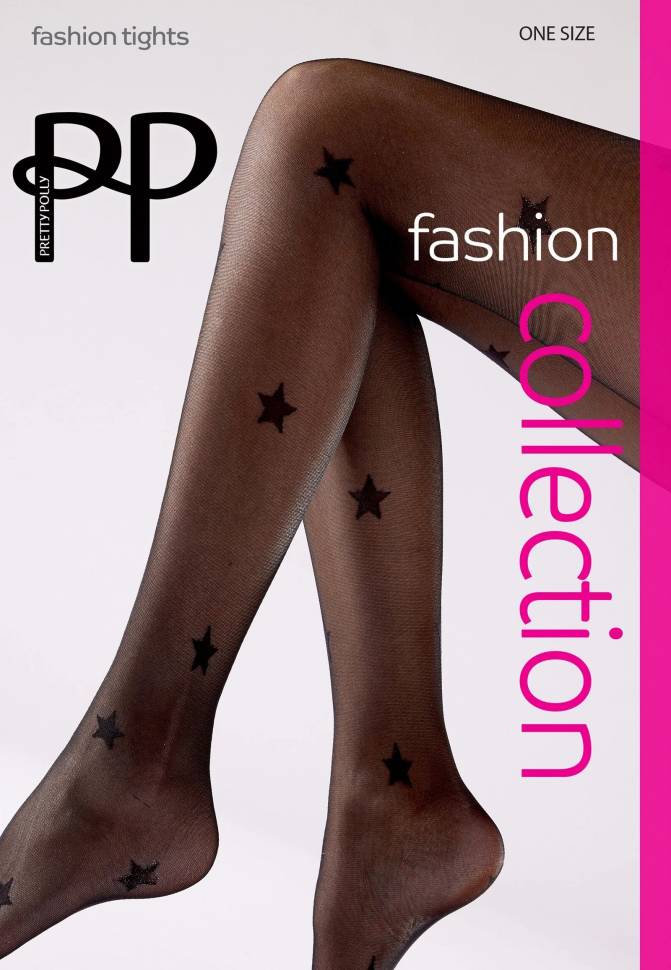Стильные колготки со звездами Large Star Pattern Fashion Panty Pretty Polly