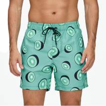 Зеленые мужские шорты с принтом в виде киви Romeo Rossi