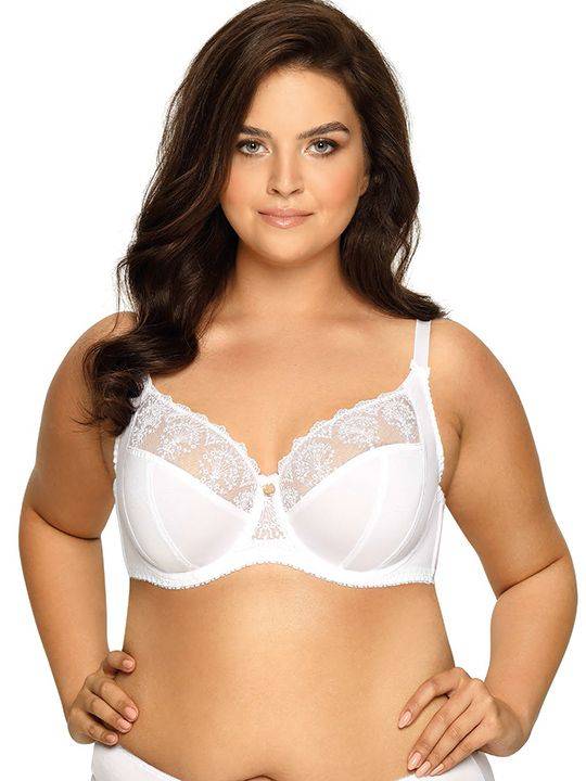 Бюстгальтер на косточках с нежными кружевными элементами AVA