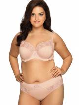 Бюстгальтер plus size на косточках с нежными кружевными элементами AVA
