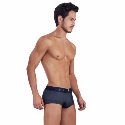 Черные мужские трусы-хипсы с декоративным пояском Misty Trunks Clever Masculine Underwear