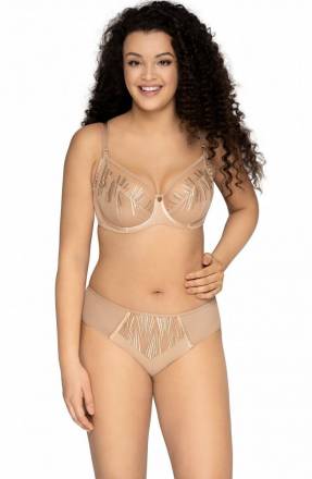 Бюстгальтер plus size с мягкой чашечкой и эффектной вышивкой AVA