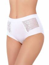 Высокие трусики Charm Cotton с кружевными вставками Janira