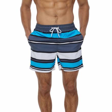 Мужские разноцветные шорты в полоску для пляжного отдыха Romeo Rossi