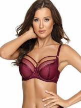 Бюстгальтер на косточках plus size с декоративными бретелями AVA