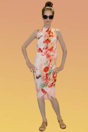 Парео Corallo с цветочным принтом Sensation