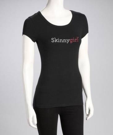 Хлопковая футболка приталенного силуэта Skinny Girl