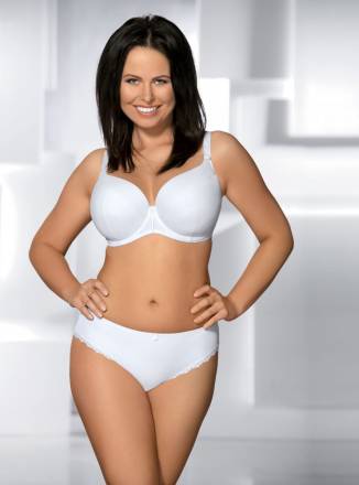Элегантный бюстгальтер plus size с уплотненными чашками из нежной микрофибры AVA