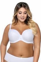 Элегантный бюстгальтер plus size с уплотненными чашками из нежной микрофибры AVA