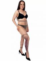 Колготки +size с принтом в виде смерти и крестов STOP Your Style