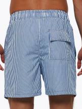 Темно-синие пляжные шорты в полоску Romeo Rossi