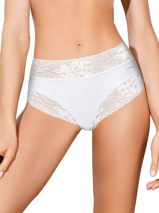 Трусики-слип со средней линией талии Soft lace Janira