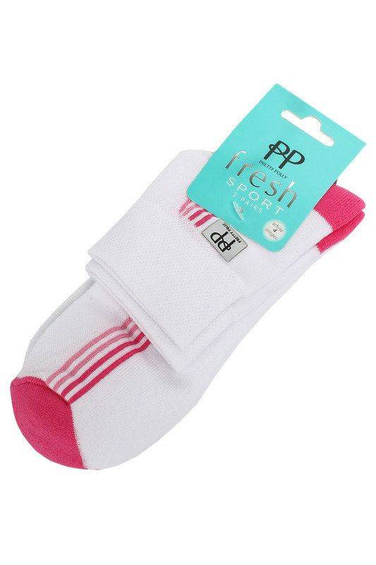 Белые хлопковые носочки (2 пары в упаковке) Pretty Polly