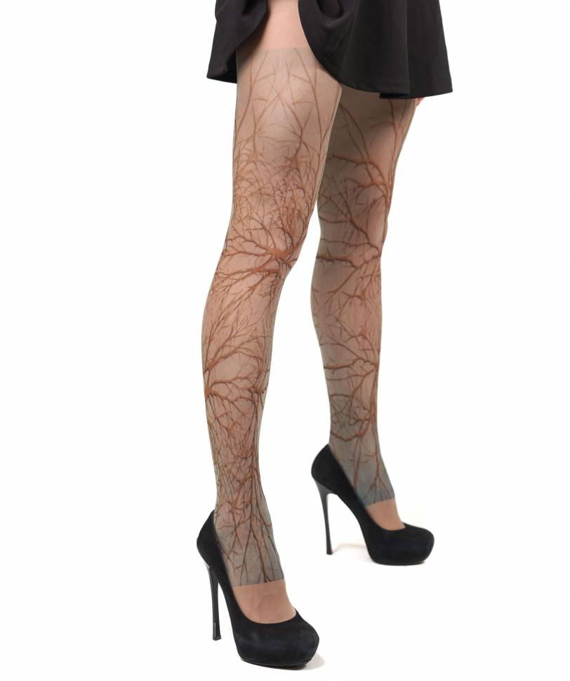 Колготки с принтом в виде ветвей STOP Your Style