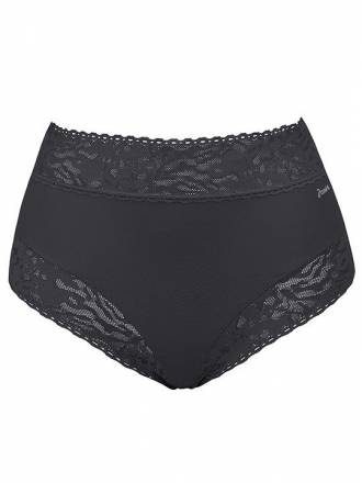 Высокие трусики-слипы с кружевной отделкой Soft lace Janira