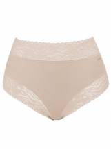 Высокие трусики-слипы с кружевной отделкой Soft lace Janira