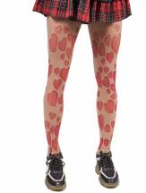 Озорные колготки с принтом в виде сердечек STOP Your Style