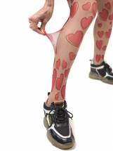 Озорные колготки с принтом в виде сердечек STOP Your Style