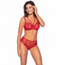 Красный бюстгальтер Pois Pois с чашками +size на косточках Novika