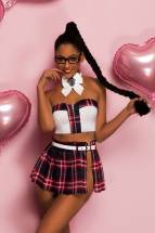 Клетчатый костюм школьницы Satine Candy Girl