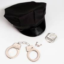 Эротический набор «Секс-полиция»: шапка, наручники, значок Сима-Ленд