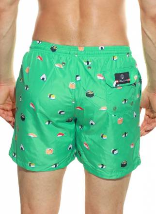 Мужские пляжные шорты с принтом в виде суши Jolidon