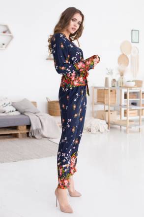 Элегантная пижама с цветочным принтом Mia&amp;Mia