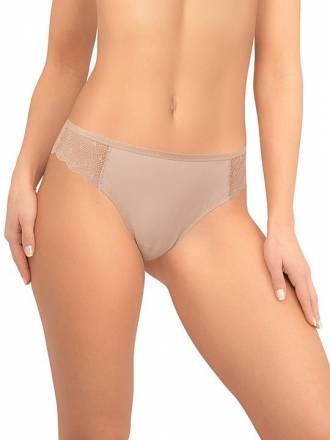 Трусики-бразилиана из кружева и микрофибры Amoret