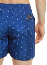 Мужские пляжные шорты +size с принтом в виде парусников Jolidon