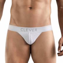Белые перфорированные трусы-джоки Clever Ambar Jockstrap Clever Masculine Underwear
