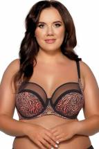 Бюстгальтер с мягкими чашками и тигриным принтом AVA