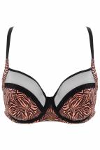 Бюстгальтер с мягкими чашками и тигриным принтом AVA